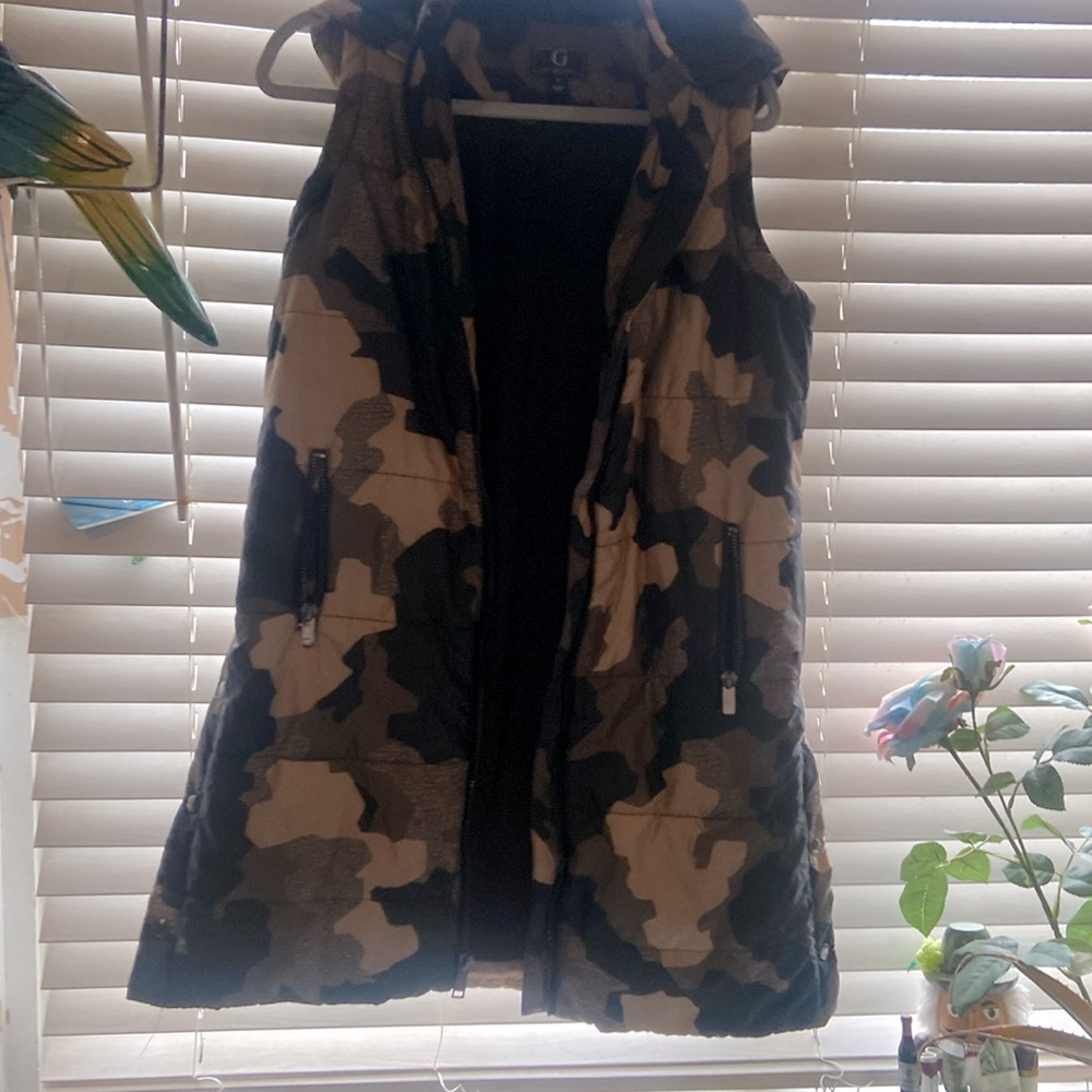 Giuliana long vest with hood size m